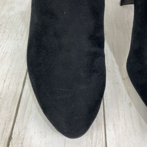 LifeStride Women’s 9.5W Gilmore Black Microsuede Booties Heel Shoes - Picture 5 of 10